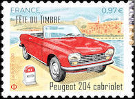 Due Peugeot nel francobollo…