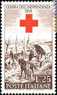 Nel francobollo, soccorritori risorgimentali