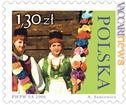 Due i francobolli proposti dalla Polonia, qui quello da 1,30 zloty