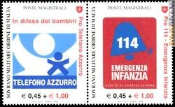 La serie che esce oggi si articola in due francobolli uniti in coppia