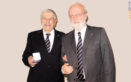 Piero Macrelli (a sinistra) e Bruno Crevato-Selvaggi un anno fa
