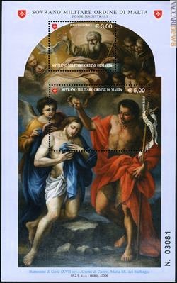 Il foglietto che lo Smom dedica a san Giovanni Battista comprende due francobolli e costa complessivamente 8,00 euro
