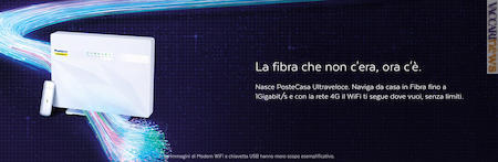 In promozione fino al 31 agosto. È la formula di Postepay per la fibra ottica