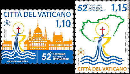 Due i francobolli annunciati per il 52° Congresso eucaristico internazionale