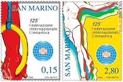 Anche un 15 centesimi integrativo per la serie con cui San Marino ricorda i 125 anni di attività registrati dalla Federazione internazionale di ginnastica