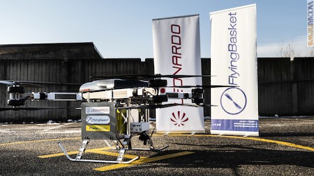 Il drone è stato impiegato nella struttura di Poste italiane di via Reiss Romoli a Torino
