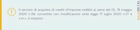 La nota che compare ancora sul sito di Poste italiane; le procedure sanno riaperte il 7 marzo
