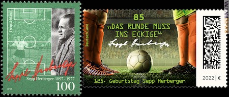 I due francobolli citati, del 16 gennaio 1997 e dell’1 marzo 2022