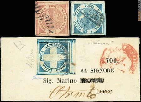 Dal francobollo borbonico ai due provvisori, “Trinacria” e “Crocetta”