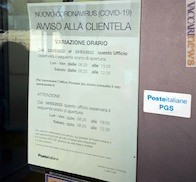 L’avviso al Padova Centro, dal 22 al 29 marzo chiuso al pomeriggio (foto: Claudio Baccarin)