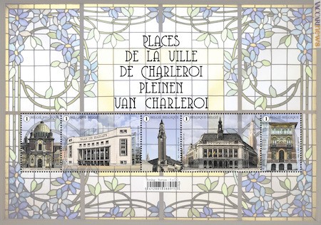 Scoprire Charleroi in cinque francobolli