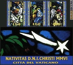 Con tre francobolli ed un carnet il Vaticano augura buon Natale