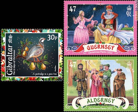L’emblema di Carlo III nei francobolli: con beneficio d’inventario, il primato della velocità spetterebbe a Gibilterra, giunta il 2 novembre; Guernsey e Alderney arriveranno il 16