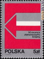 Il francobollo del 16 agosto 1983 per “Enigma”