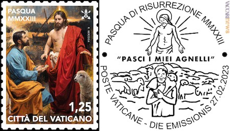 Francobollo e annullo definiti in Vaticano pensando alla Pasqua 