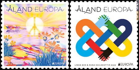 Da Aland, due francobolli per PostEurop