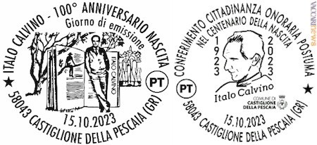 …e i due annulli impiegati oggi per ricordare il centenario della nascita di Italo Calvino