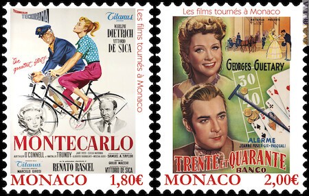 Due francobolli per altrettanti film ambientati a Monaco