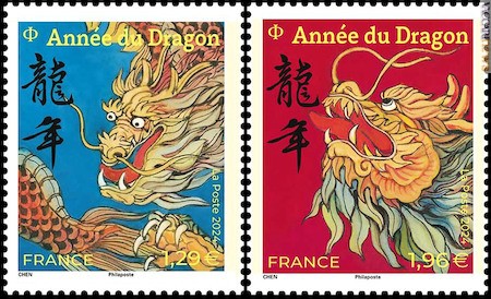 Due i francobolli firmati dalla Francia