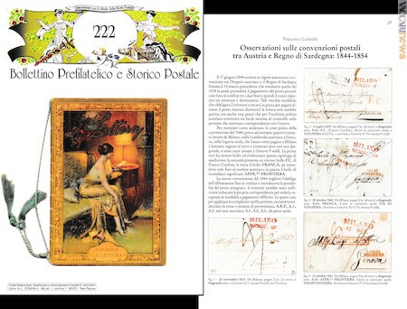 L’articolo, di Francesco Luraschi, è stato proposto sul “Bollettino prefilatelico e storico postale” 222