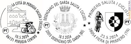 …Perugia, Desenzano del Garda (Brescia), Fiera di Primiero (Primiero San Martino di Castrozza, Trento) protagonisti i corridori