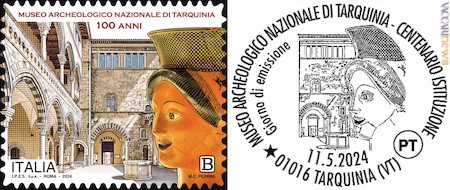 Oggi il tributo al Museo archeologico nazionale di Tarquinia (Viterbo)
