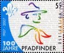 Uno dei francobolli appartenenti alla serie austriaca