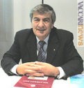 Il presidente della Federazione fra le società filateliche italiane, Piero Macrelli