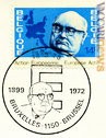Il francobollo belga del 1978 con l'annullo primo giorno