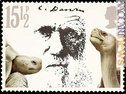 Anche Charles Darwin (qui in un francobollo britannico) troverà spazio nelle produzioni dentellate italiane