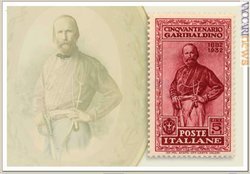 La cartolina predisposta dal Museo civico del Risorgimento richiama Giuseppe Garibaldi nel bicentenario della nascita