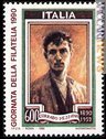 Il francobollo italiano per Corrado Mezzana
