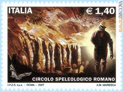 La nuova carta valore per il Circolo speleologico romano