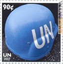 Il francobollo dell'ordinaria che cita i «caschi blu»