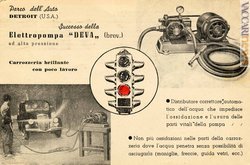 La cartolina pubblicitaria del 1947 con il rosso del semaforo posto in basso