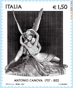 Il nuovo francobollo per Antonio Canova