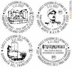 I quattro annulli italiani dedicati alla manifestazione
