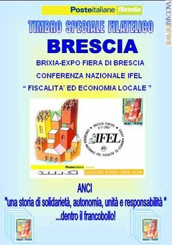 La locandina predisposta da Poste italiane a Brescia; riproduce anche la cartolina