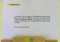 Uno degli avvisi di Poste italiane destinati ai collezionisti, riguardanti l'emissione attesa domani
