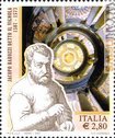 Il francobollo italiano, ispirato all’immagine presente nel libro «Regola delli cinque ordini d’architettura»