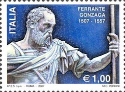 Il francobollo per Ferrante Gonzaga, uscito il 27 gennaio scorso