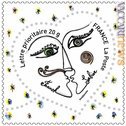 Uno dei due francobolli francesi 2008 con il cuore. Creati da Franck Sorbier, sono in vendita rispettivamente a 54 e 86 centesimi e valgono per invii fino a 20 o 50 grammi. Il primo è confezionato anche in blocco da cinque pezzi