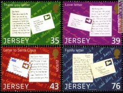 Dei quattro francobolli lanciati oggi da Jersey, due (il 39 ed il 43 pence) portano il logo di PostEurop