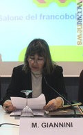 Il direttore della divisione filatelia, Marisa Giannini