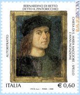 Il francobollo dedicato all'artista quattrocentesco