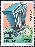 Uno dei precedenti omaggi italiani all'Unesco, emesso il 20 novembre 1996