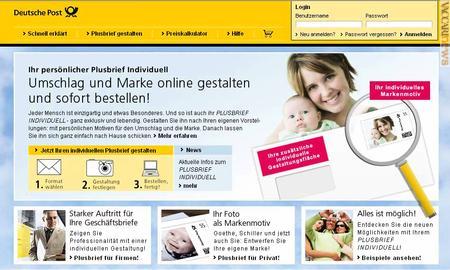 Nel caso tedesco, le immagini del cliente vengono stampate su buste con formato e caratteristiche differenti