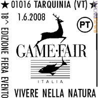 L’annullo emesso dalle Poste Italiane in occasione della diciottesima edizione del Game Fair