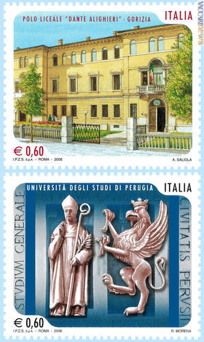 I due francobolli, nuova tappa della serie “Scuole e università”