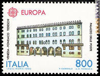 Il fondaco dei Tedeschi nel francobollo del 1990